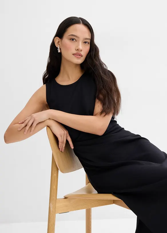 Midi jurk van comfortabel Punto di Roma, bonprix
