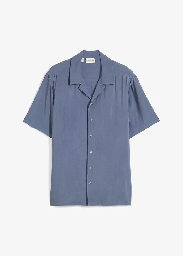 Overhemd van viscose met korte mouwen, bonprix