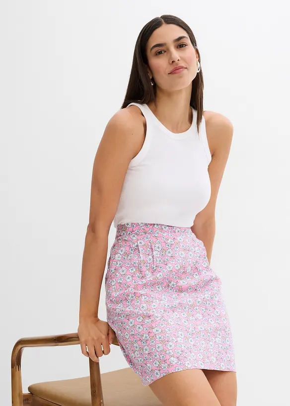Minirok van vloeiende viscose, bonprix