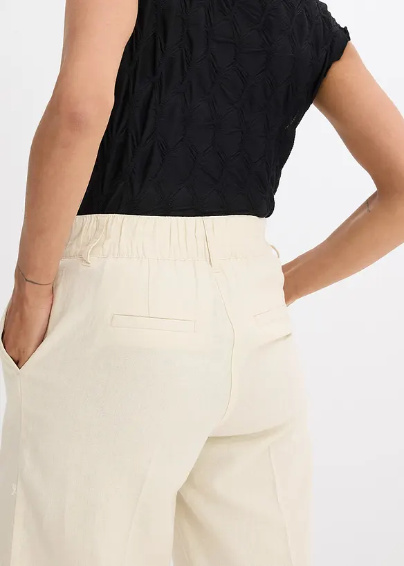 Bermuda met bandplooien, bonprix