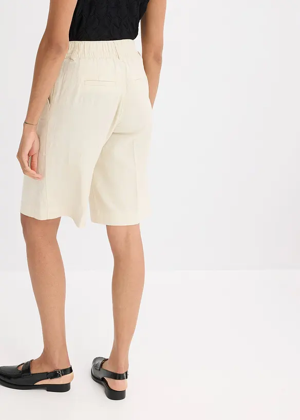 Bermuda met bandplooien, bonprix