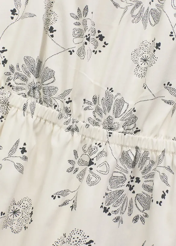 Midi jurk met pofmouwen, bonprix