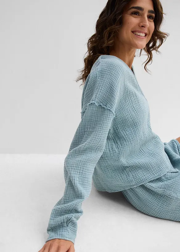 Blouseshirt van puur katoen, bonprix