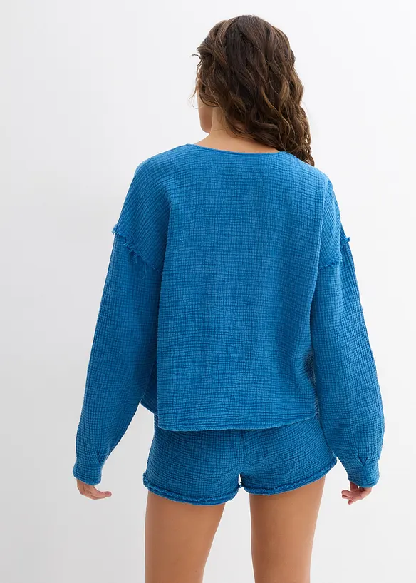 Blouseshirt van puur katoen, bonprix