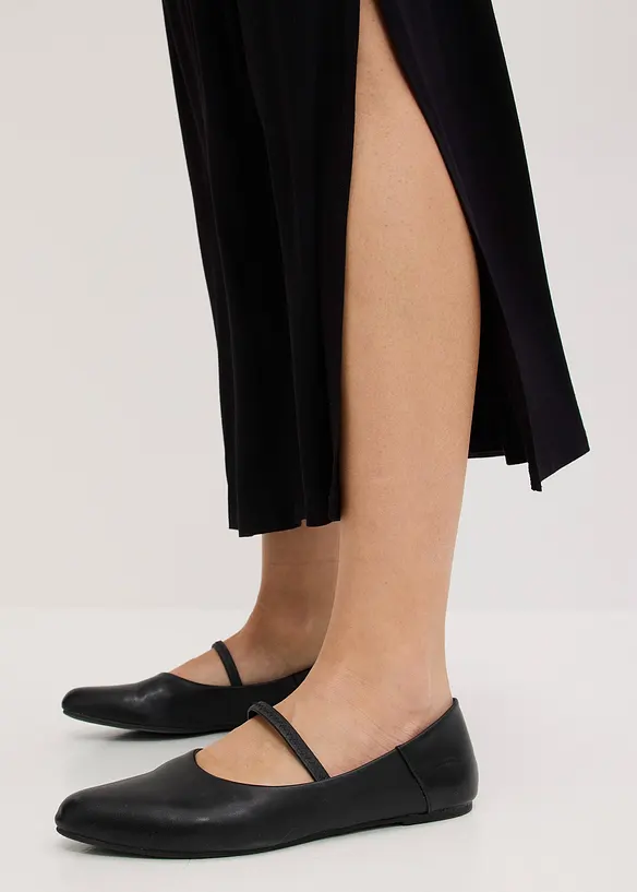 Jersey jurk met kant, bonprix