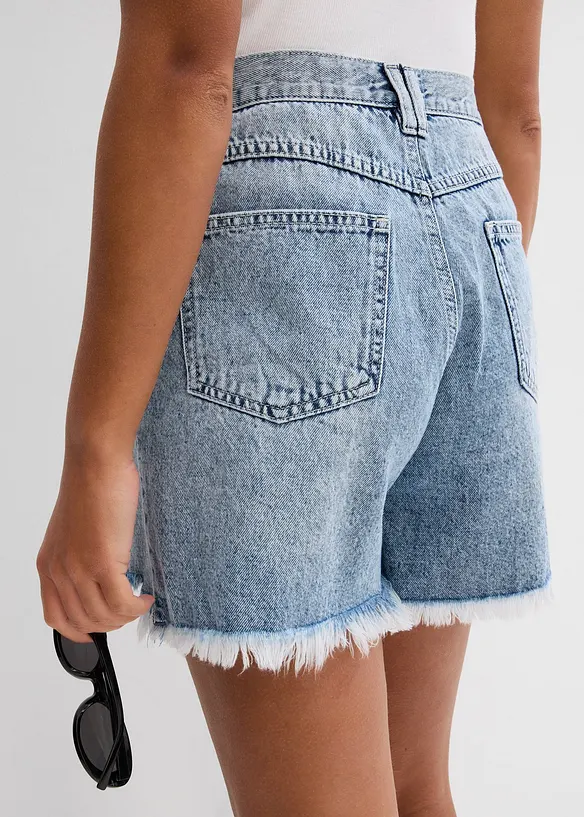 Jeans short high waist, low stretch, bonprix