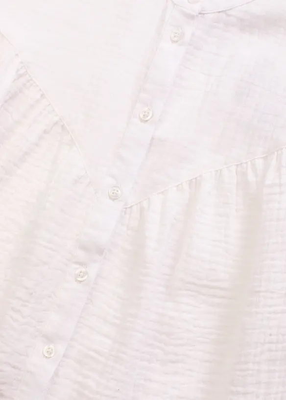 Mousseline blouse met korte mouwen, bonprix
