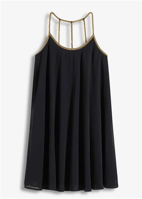 Chiffonjurk met origineel detail op de rug, bonprix