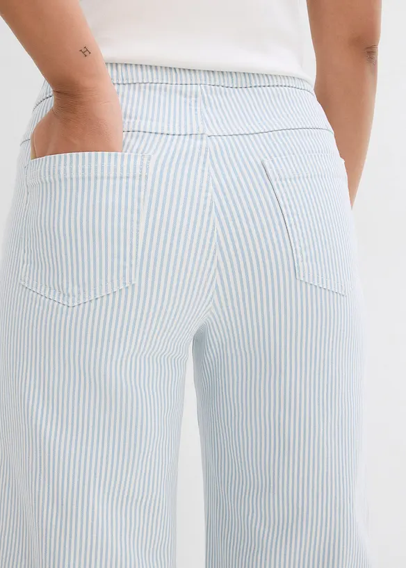 Twill broek met een comfortabele band, bonprix