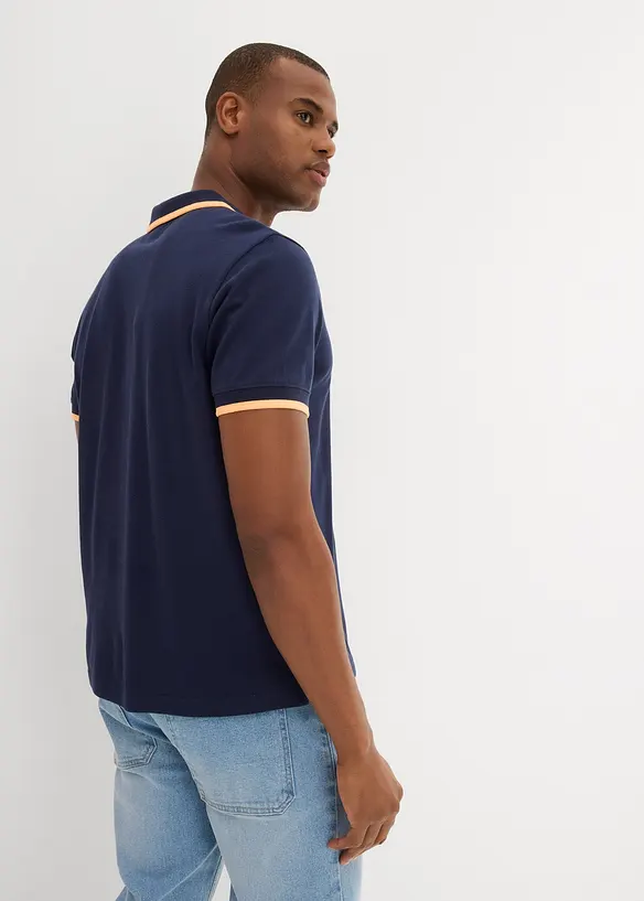 Piqué poloshirt van biologisch katoen (set van 2), bonprix