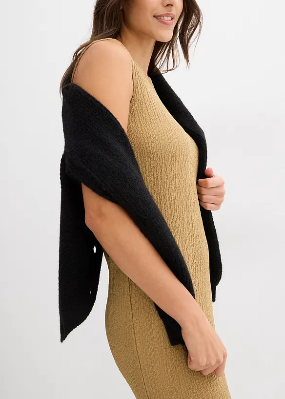 Jersey jurk van borkencrèpe, bonprix