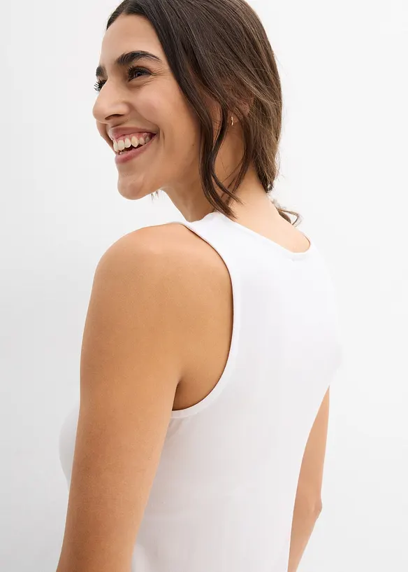 Top van zachte viscose (set van 2), bonprix