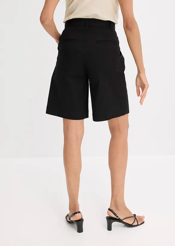 Twill short met ceintuur, bonprix