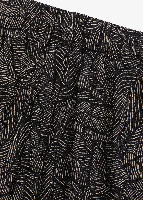 Jersey broek van gestructureerde crêpe, bonprix