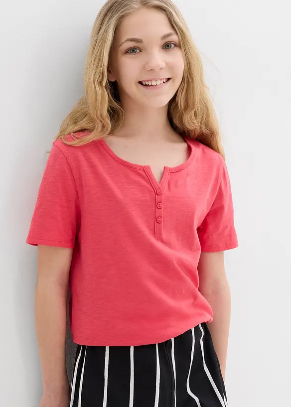 Henley shirt van puur biologisch katoen, bonprix