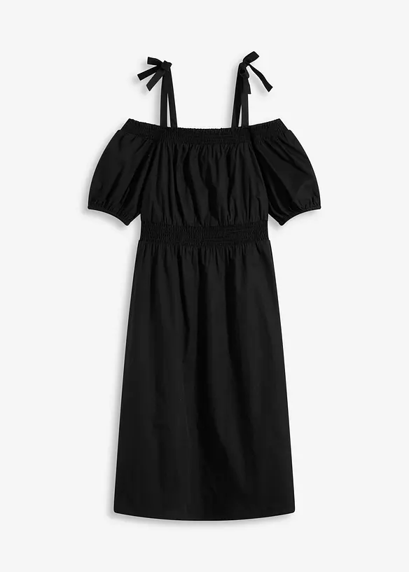 Off shoulder jurk van biologisch katoen, bonprix