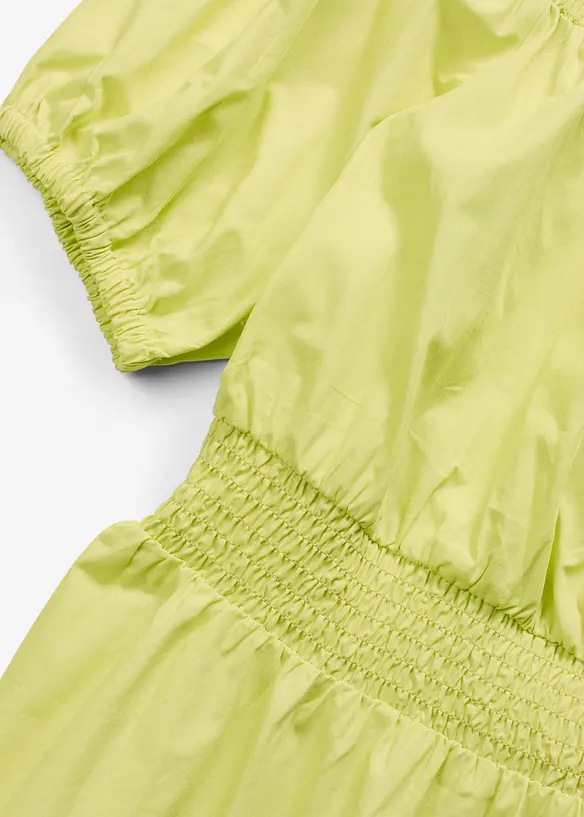 Off shoulder jurk van biologisch katoen, bonprix