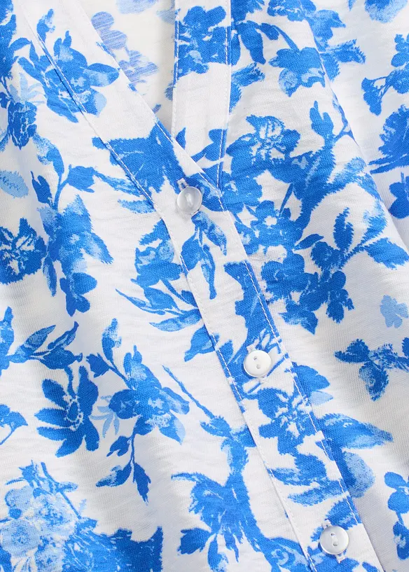 Blouse met korte mouwen van soepele viscose, bonprix