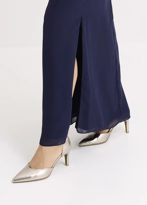 One shoulder jurk van fijne chiffon, bonprix
