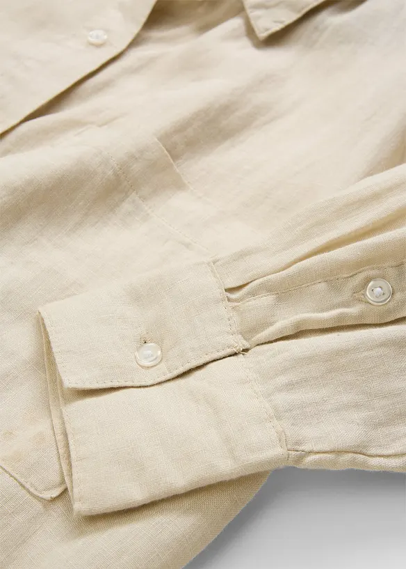 Overhemdblouse van linnen, bonprix