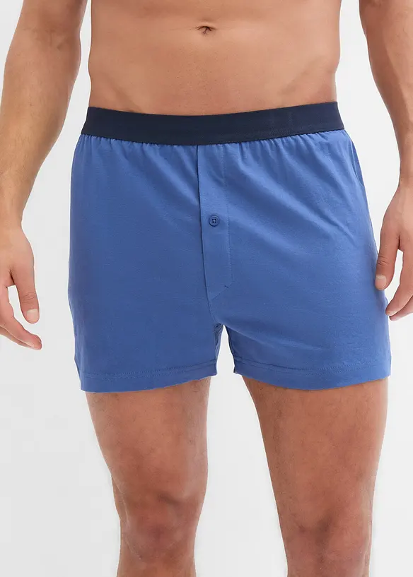 Casual jersey boxershorts van katoen (set van 4), bonprix