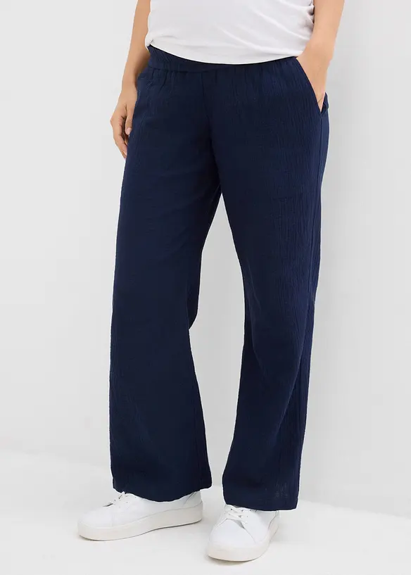Mousseline zwangerschapsbroek, loose fit, bonprix