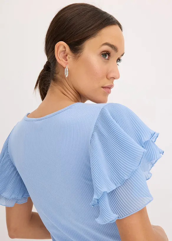Shirt met volants, bonprix