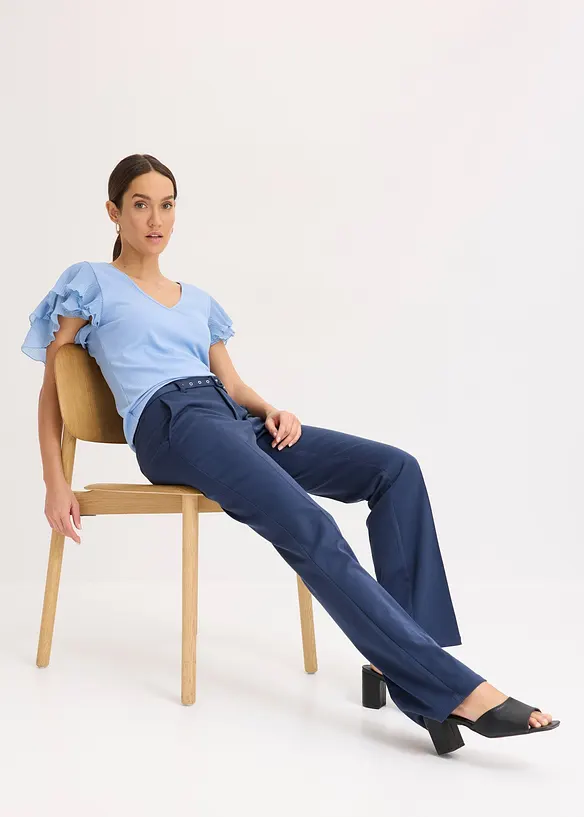 Shirt met volants, bonprix