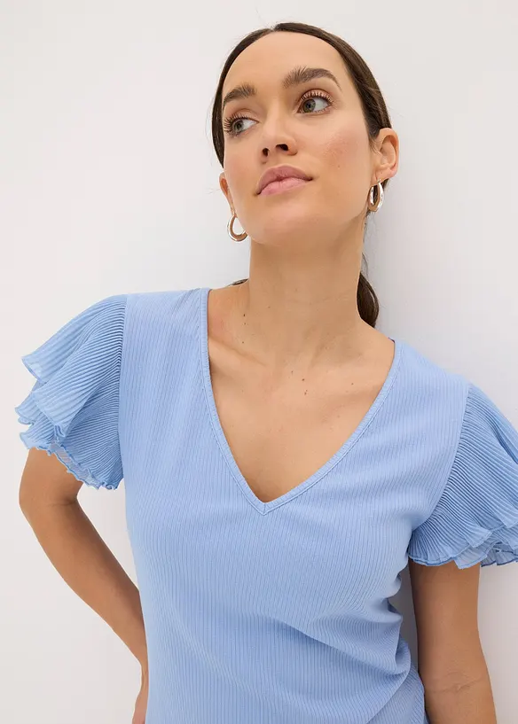 Shirt met volants, bonprix