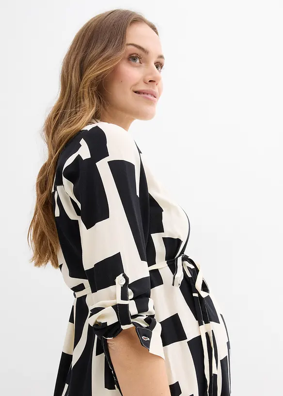 Zwangerschaps- en voedingsblouse van viscose, bonprix