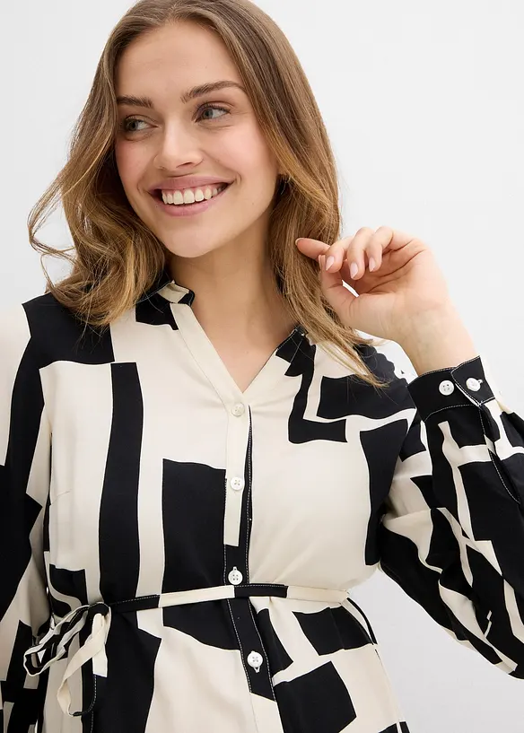 Zwangerschaps- en voedingsblouse van viscose, bonprix