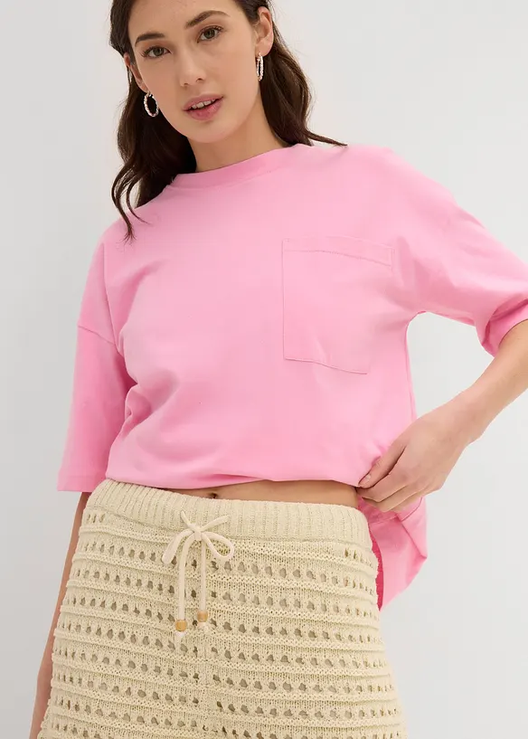 Gebreide short met voering, bonprix