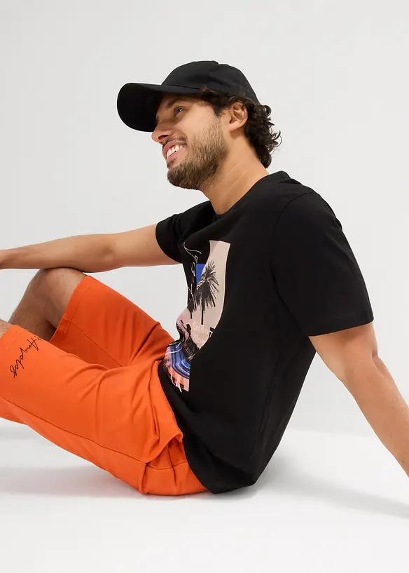 T-shirt en sewat bermuda (2-dlg. set), bonprix