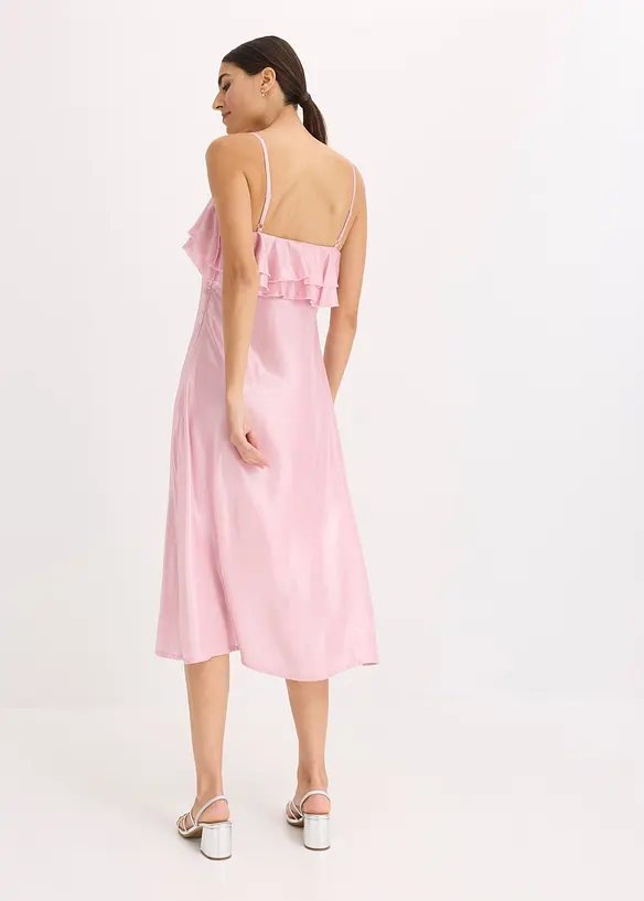 Midi jurk met volants, bonprix