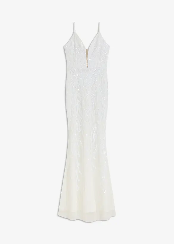 Trouwjurk met paillettenborduursel, bonprix