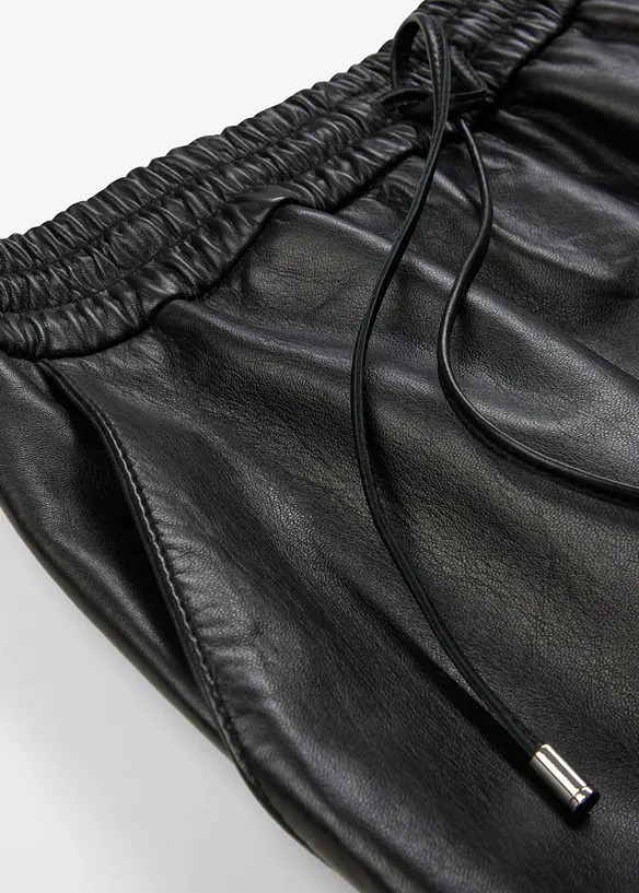 Leren rok van lamsnappa, bonprix