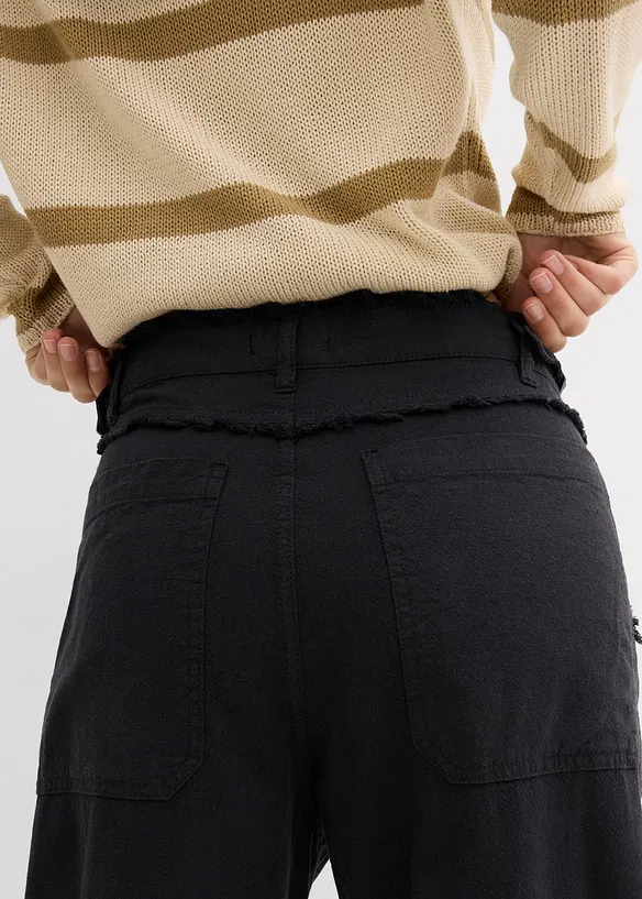 Marlene Dietrich broek in een luchtige linnenmix, bonprix