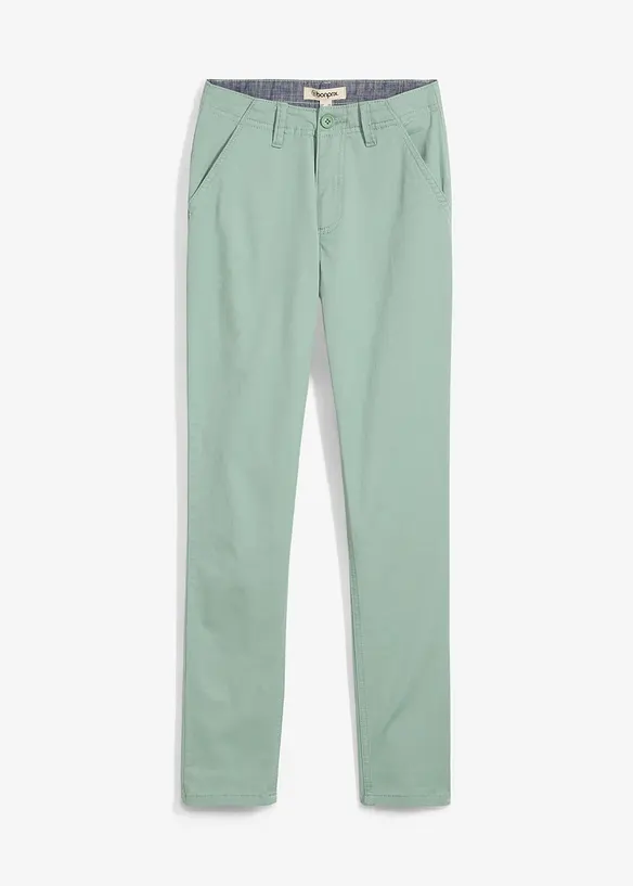 Slim fit stretch chino met verstelbare band, straight, bonprix