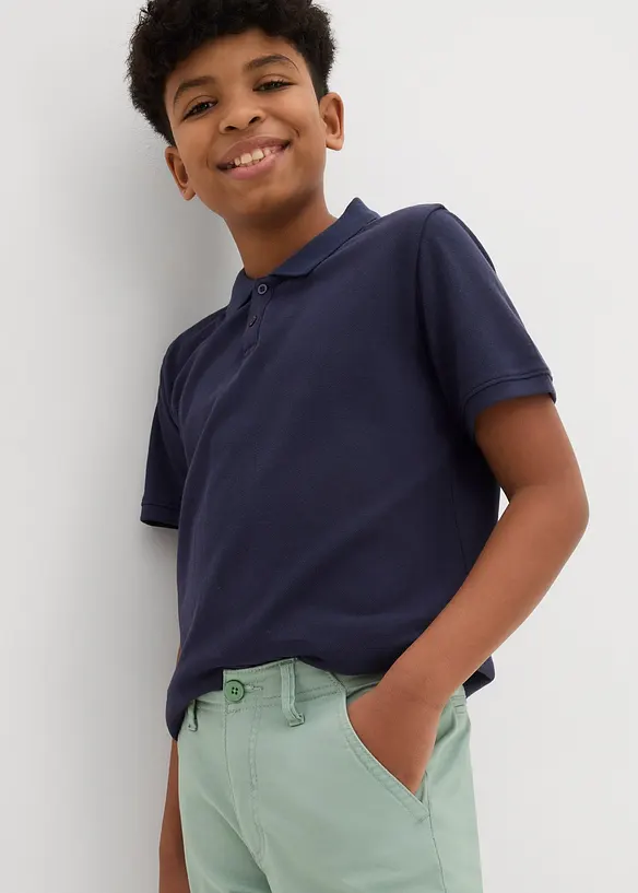 Slim fit stretch chino met verstelbare band, straight, bonprix