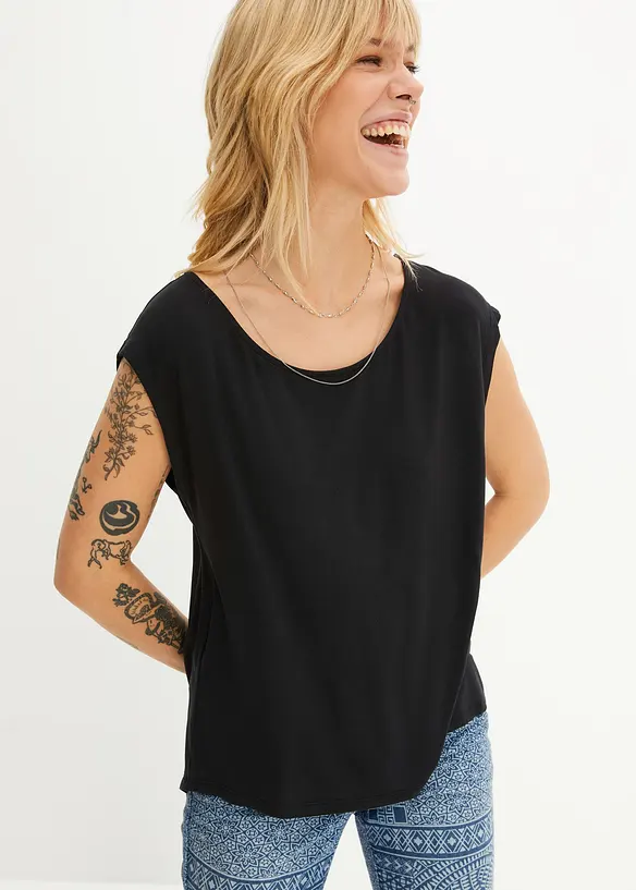 Shirt in een viscosemix, bonprix