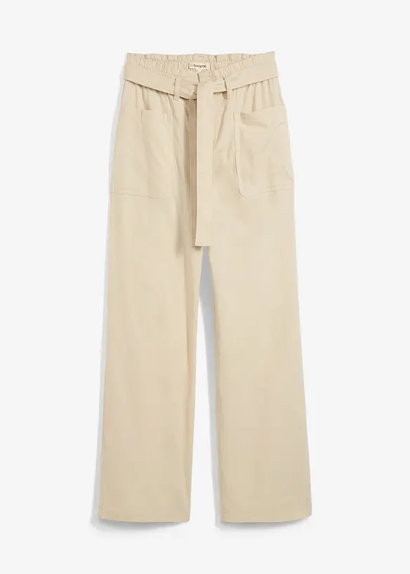 7/8 broek met comfortband van puur katoen, bonprix