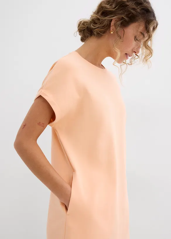 Mini jurk van stevig biologisch katoen, bonprix