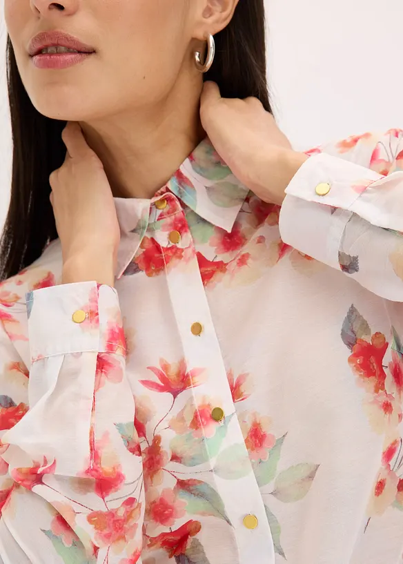 Gedessineerde blouse, bonprix
