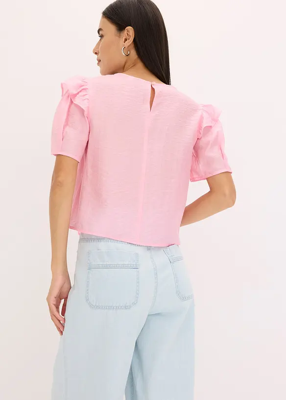 Blouse met volants, bonprix
