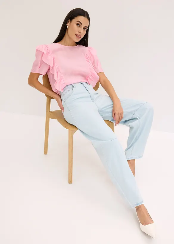 Blouse met volants, bonprix