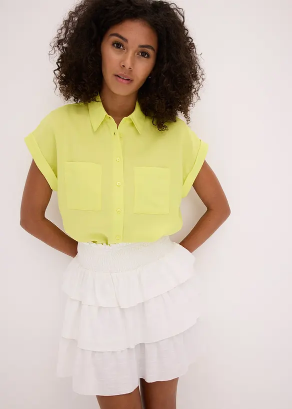 Overhemdblouse van een soepele Lyocellmix, bonprix