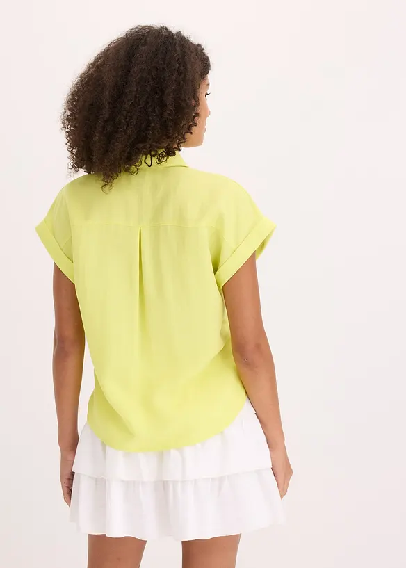 Overhemdblouse van een soepele Lyocellmix, bonprix