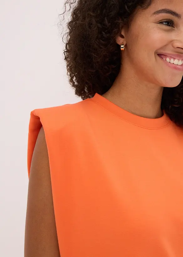 Mini jurk met oversized schouders, bonprix
