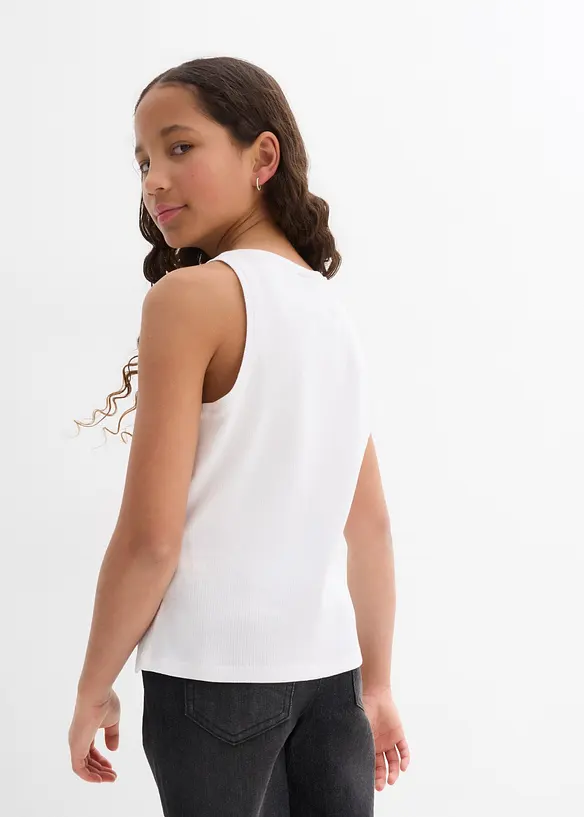Tanktop van bioloigisch katoen (set van 3), bonprix