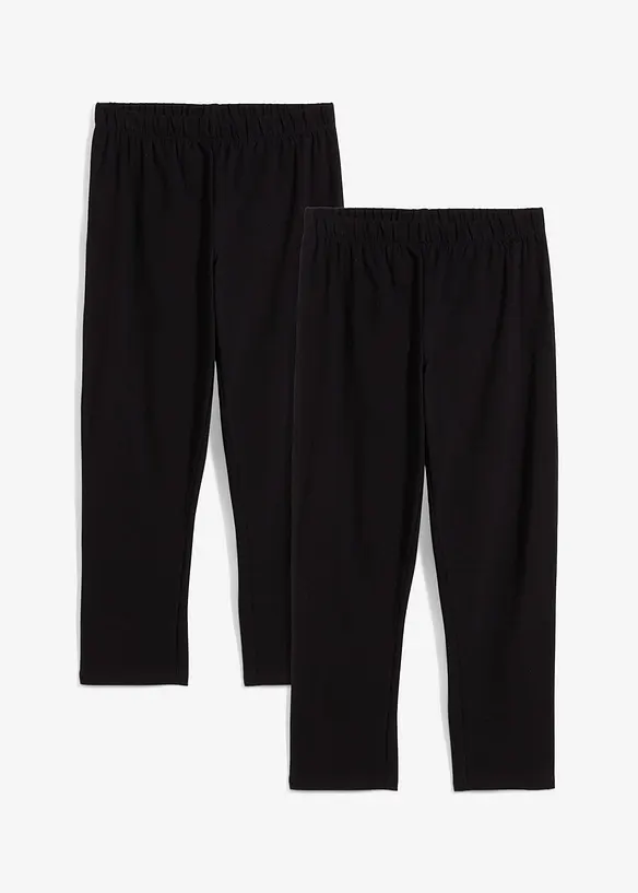 Capri legging van een katoenmix (set van 2), bonprix